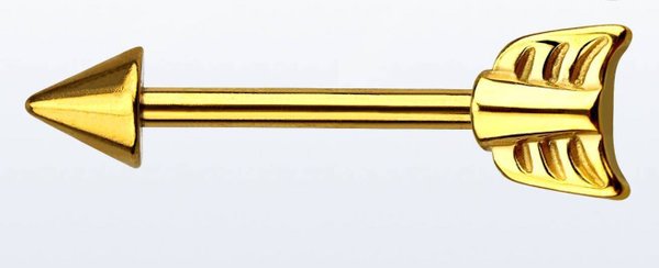 GOLDENER BRUSTSTAB PFEIL 1,6mm