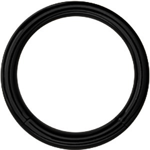 BLACK SEGMENT RING 1,6mm