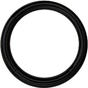 BLACK SEGMENT RING 1,2mm